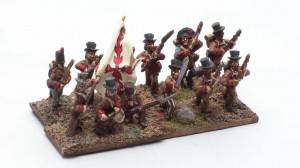 Battalion of brown-clad Spaniards