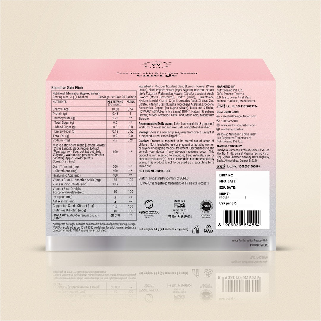 Glutathione Skin Fuel Pro+ Strawberry Flavour