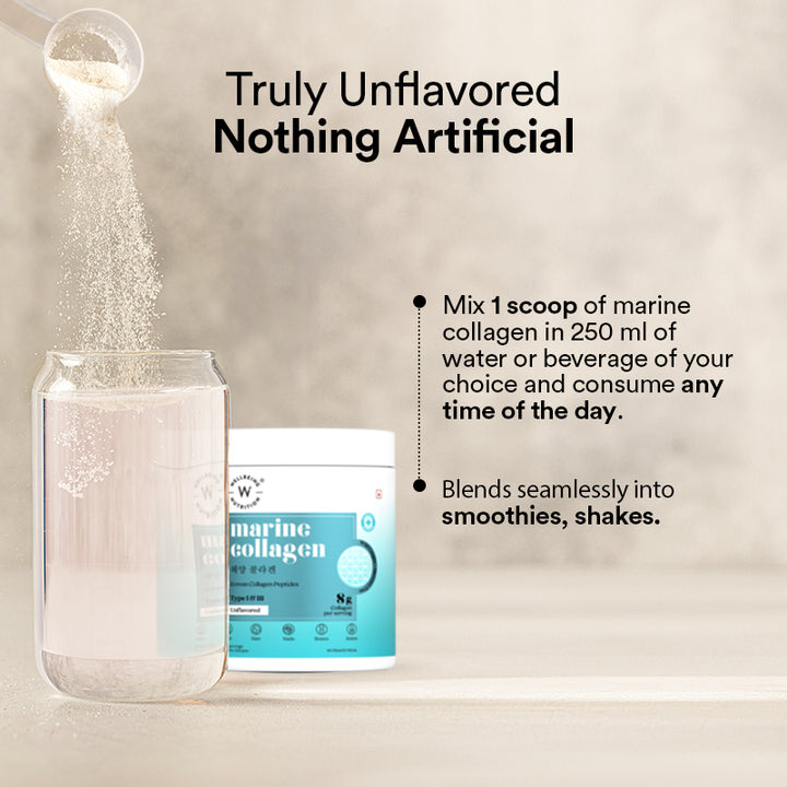 Pure Korean Marine Collagen Peptides | Unflavored | Combat Signs of Ageing