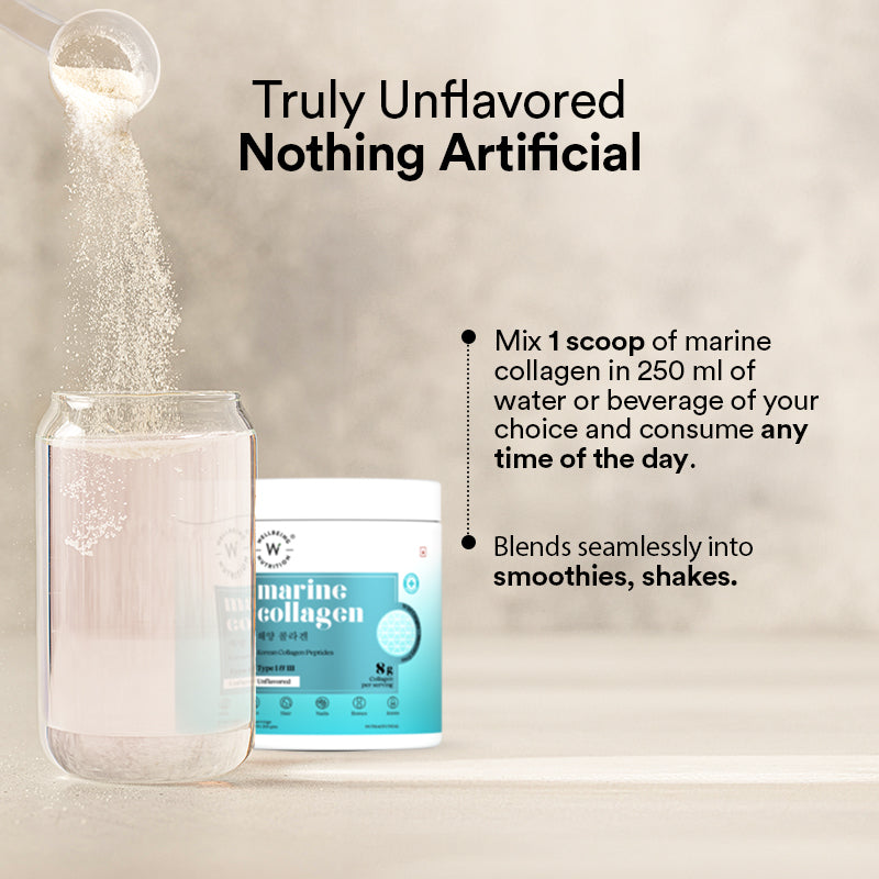 Pure Korean Marine Collagen Peptides | Unflavored | Combat Signs of Ageing