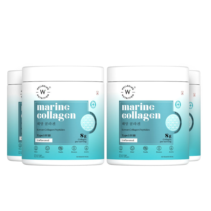 Pure Korean Marine Collagen Peptides | Unflavored | Combat Signs of Ageing