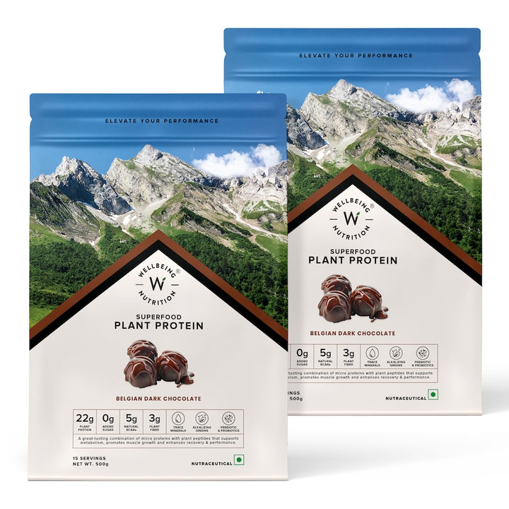 Vegan protein belgian dark chocolate 500g pack of 2